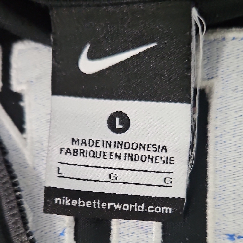 Nike Black and Blue Jacket with Varsity Style - Picture 2 of 5